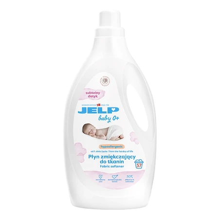 Jelp Baby 0+, hypoallergenic softener, subtle touch, 2 l + free teddy bear