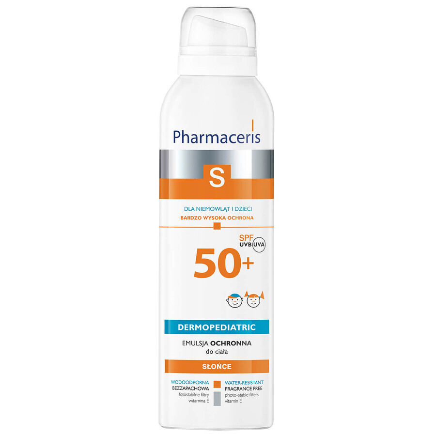 Pharmaceris S, protective emulsion for babies and children, SPF 50+, 150 ml + Dobble family game for free