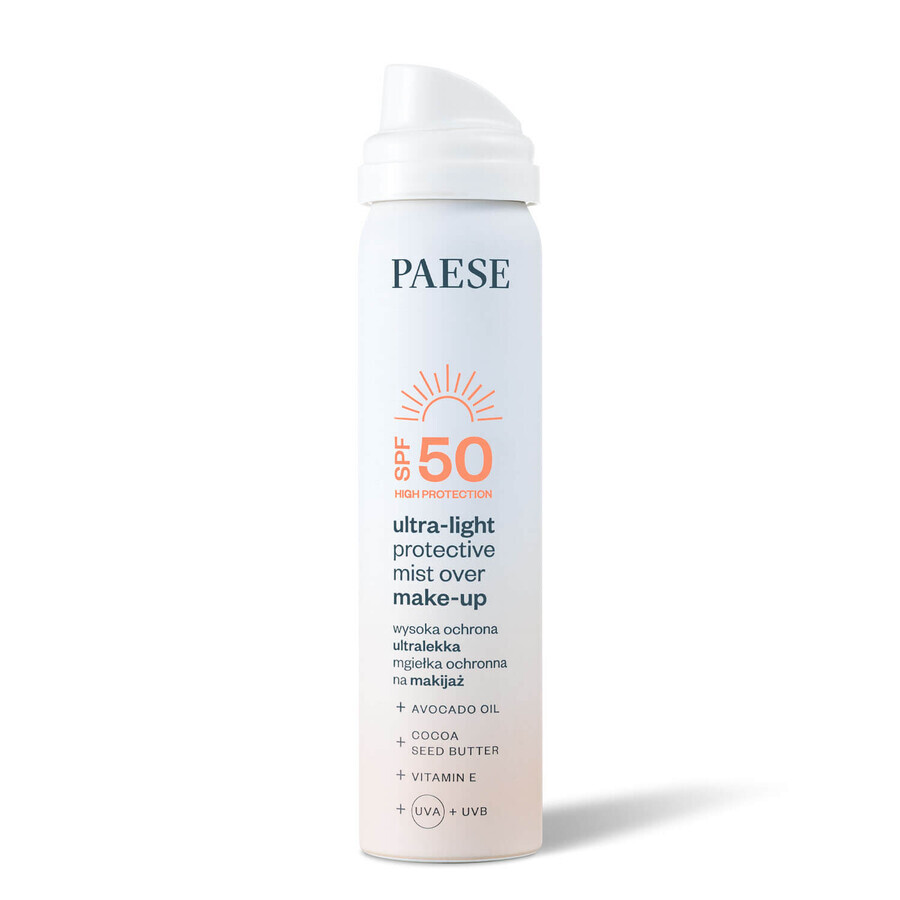 Paese, ultralight protective mist, SPF 50, 75 ml