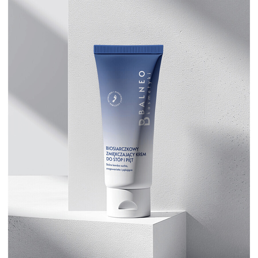 Balneokosméticos, crema biosulfurada suavizante para pies y talones, 100 ml