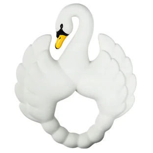 Natruba, Beißring aus Naturkautschuk, Schwan, ab Geburt, 1 Stück
