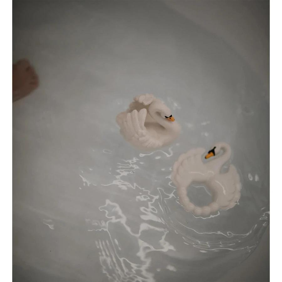 Natruba, Beißring aus Naturkautschuk, Schwan, ab Geburt, 1 Stück