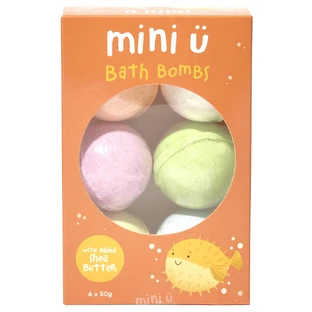 Mini U, bruisende badballen, 6 x 50 g