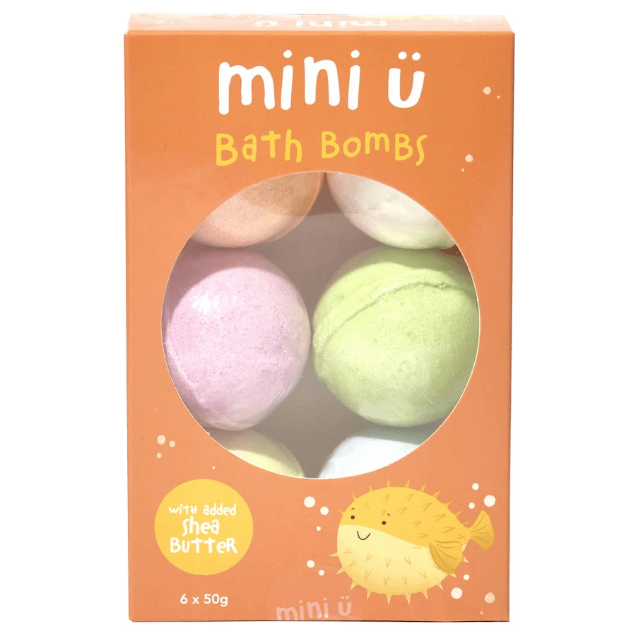 Mini U, bruisende badballen, 6 x 50 g