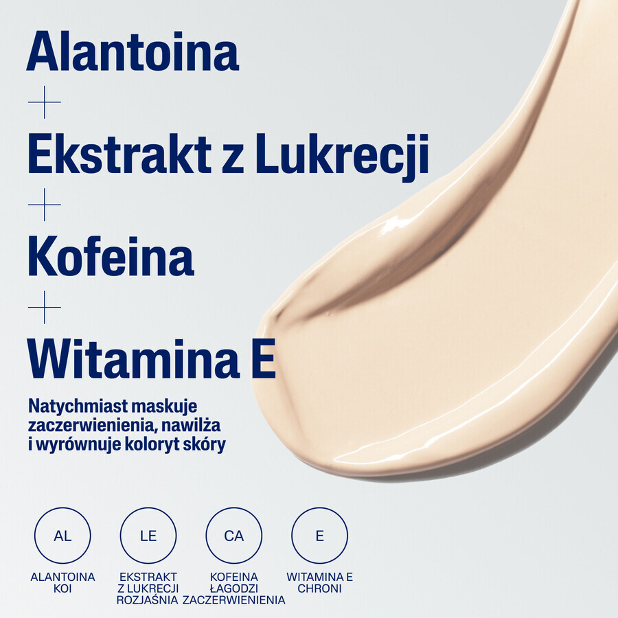 Cetaphil Pro Redness Control BB, crème hydratante de jour, peau sensible, SPF 30, 50 ml + crème hydratante pour le visage avec acide hyaluronique, crème de nuit, 48 ml gratuit