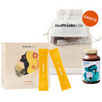 Health Labs Kit GlowMe, aromă de ananas-mango, 30 de pliculețe + OmegaMe, 60 de capsule + sac de baie gratuit Health Labs Kit GlowMe, aromă de ananas-mango, 30 de pliculețe + OmegaMe, 60 de capsule + sac de baie gratuit