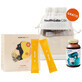 Health Labs GlowMe kit, gusto ananas-mango, 30 bustine + OmegaMe, 60 capsule + borsa da bagno in omaggio