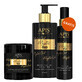Apis Mystic Oud set, natural soy candle, 220 g + nourishing body and hand lotion, 300 ml + body and hair mist, 150 ml free of charge
