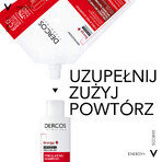 Set Vichy Dercos Energy+, champú capilar, fortalecedor, 400 ml + champú estimulante, repuesto, 500 ml