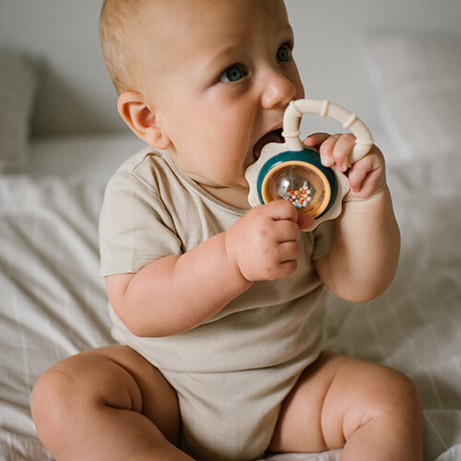 BabyOno, rattle with teether, from 3 months, 1 piece