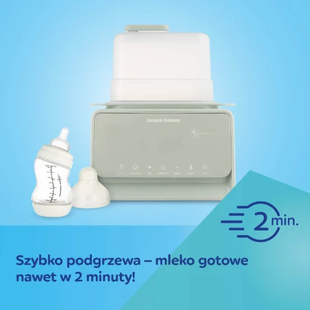 Canpol Babies, 7-in-1 Heizgerät und Sterilisator, mit Thermostat und Licht, 12/218