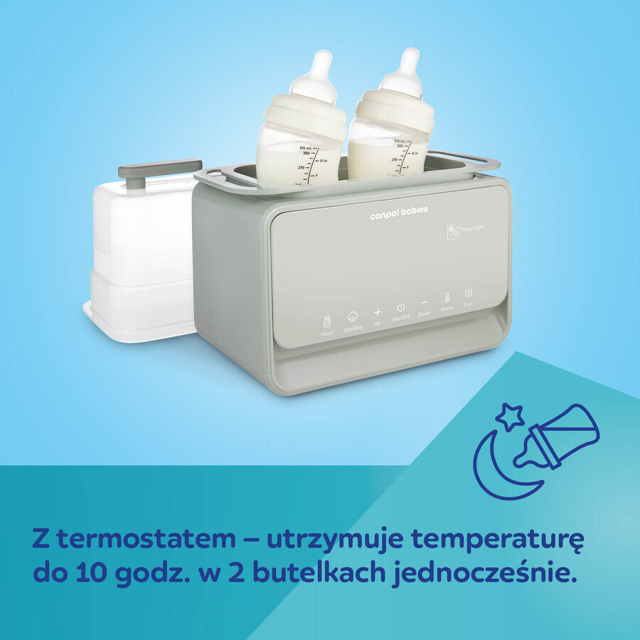 Canpol Babies, 7-in-1 warmer and sterilizer, with thermostat and light, 12/218