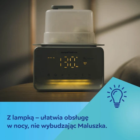 Canpol Babies, 7-in-1 Heizgerät und Sterilisator, mit Thermostat und Licht, 12/218