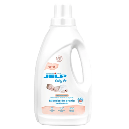 Jelp Baby 0+, lait de toilette hypoallergénique, couleur, 1,5 l + ourson gratuit