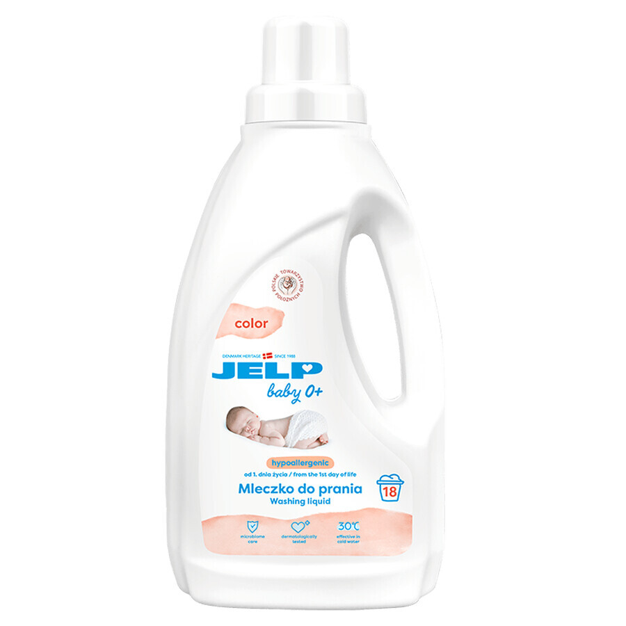 Jelp Baby 0+, latte di lavaggio ipoallergenico, colore, 1,5 l + orsetto in omaggio