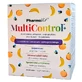 Pharmovit MultiControl+ Complejo vitamínico y mineral para niños y adolescentes, sabor plátano y melocotón, 30 sobres