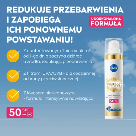 Nivea Cellular Luminous 630, anti-pigmentation day cream, SPF 50, 40 ml