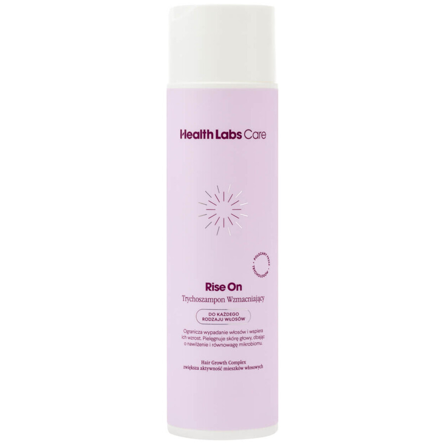 Health Labs Rise On kit, stimulerende booster met peptiden, 100 ml + hoofdhuidversterkende trichocamp, 250 ml + gratis haartulband