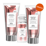 Apis Watermelon Refreshment set, cremă de pepene roșu cu acid hialuronic, 100 ml + spumă de corp, mango și vitamina E, 200 ml + scrub de corp cu lavă vulcanică, 200 ml gratuit