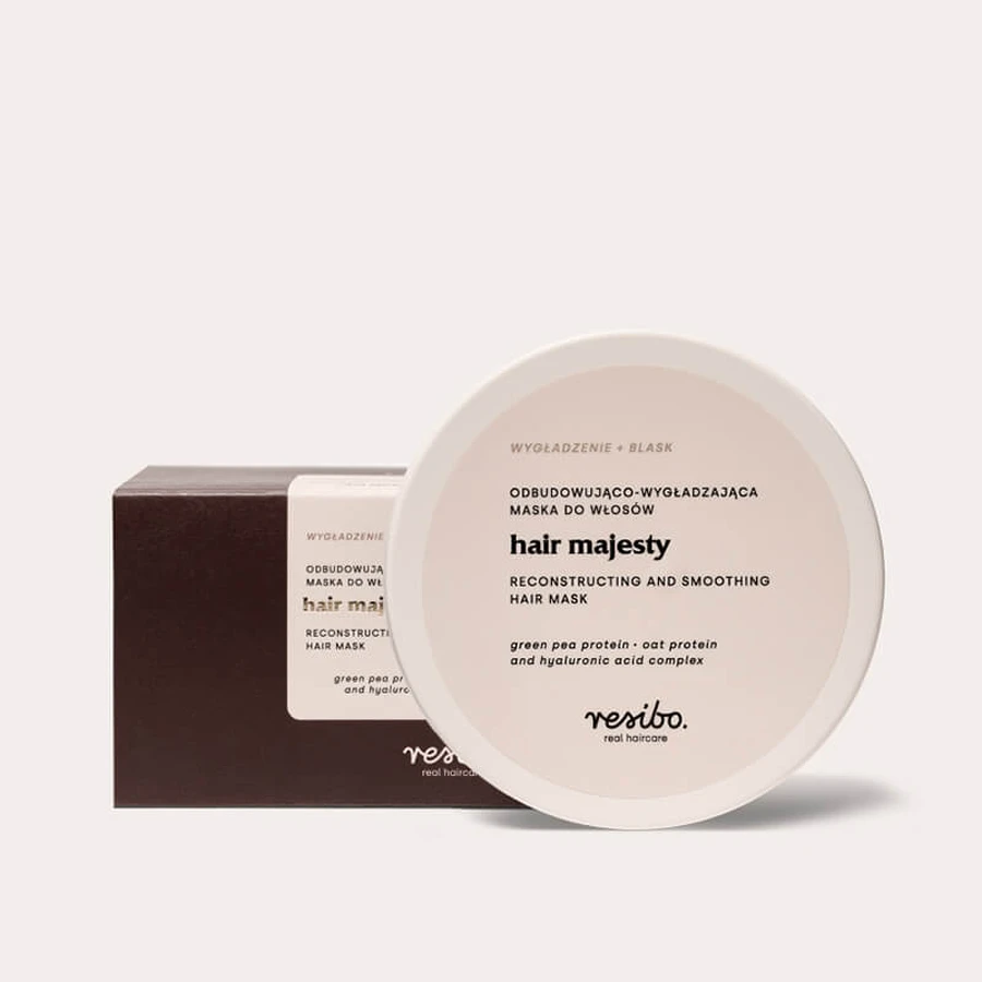 Resibo Hair Majesty, masque reconstructeur et lissant pour les cheveux, 175 ml
