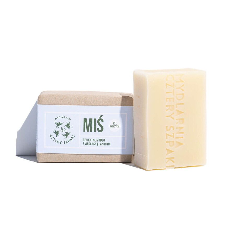 Set Four Spikes, săpun de lanolină din ziua 1, urs, 110g + săpun vegan de lanolină din ziua 1, urs, 110g + ulei de duckbill, 15ml gratuit