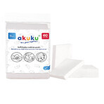 AKUKU set, coussinets cosmétiques pour bébés, coton, 4 x 60 pièces
