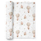 Bocioland, bamboo diaper, 75 x 75 cm, squirrels, 1 piece