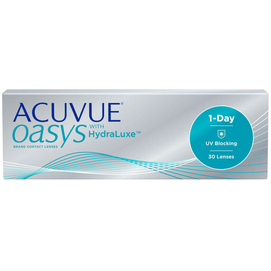 AcuvueOasys 1-Day 8.5, lentilles de contact, 1 jour, -3.25, 30 pcs