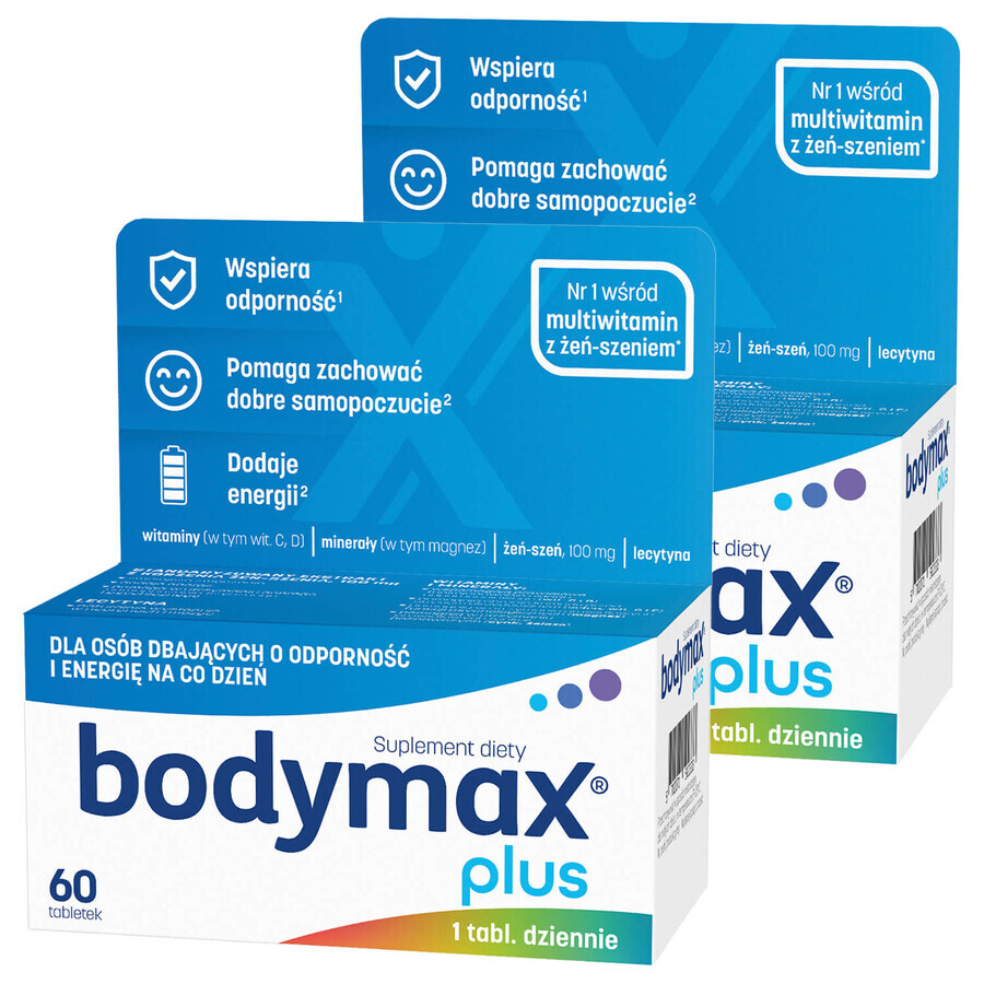 Set Bodymax Plus, 60 compresse + 60 compresse per 1 centesimo