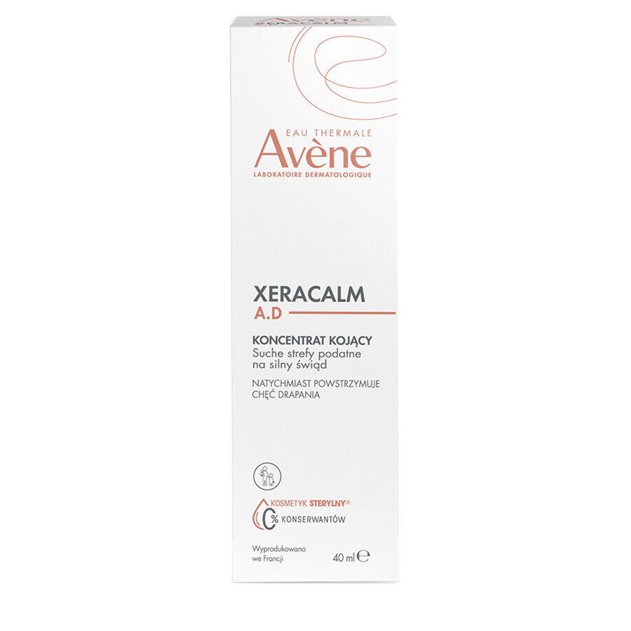 Avene XeraCalm A.D soothing concentrate, for face, body and eyelids, irritated, atopic and itchy skin, 50 ml