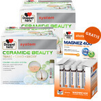 Doppelherz System Ceramide Beauty set, sabor mango y maracuyá, 2 x 30 ampollas + Shots Magnesio 400, líquido, sabor naranja y limón, 25 ml x 20 ampollas gratis Doppelherz System Ceramide Beauty set, sabor mango y maracuyá, 2 x 30 ampollas + Shots Magnesio 400, líquido, sabor naranja y limón, 25 ml x 20 ampollas gratis