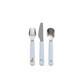 Baby cutlery set, +12 months, Forest Friends, 3 pieces, Little Dutch