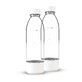 Dafi PushAir, saturator bottle, white, 0.7 l, 2 pieces