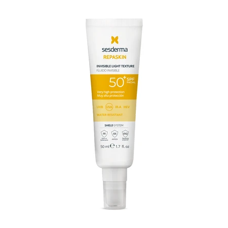 Sesderma Repaskin Fluido Invisible, Sonnenschutzmittel für das Gesicht, SPF 50+, 50 ml