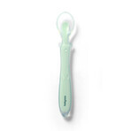 BabyOno, flexible silicone spoon, green, from 6 months, 1 piece