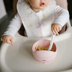 BabyOno, flexible silicone spoon, green, from 6 months, 1 piece