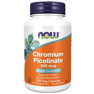 Now Foods Chrom Picolinat 200 µg, 250 vegane Kapseln