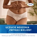 Tena Silhouette Plus Blanc, culotte absorbante discrète pour femmes, taille M, 12 pièces