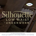 Tena Silhouette Plus Blanc, culotte absorbante discrète pour femmes, taille M, 12 pièces