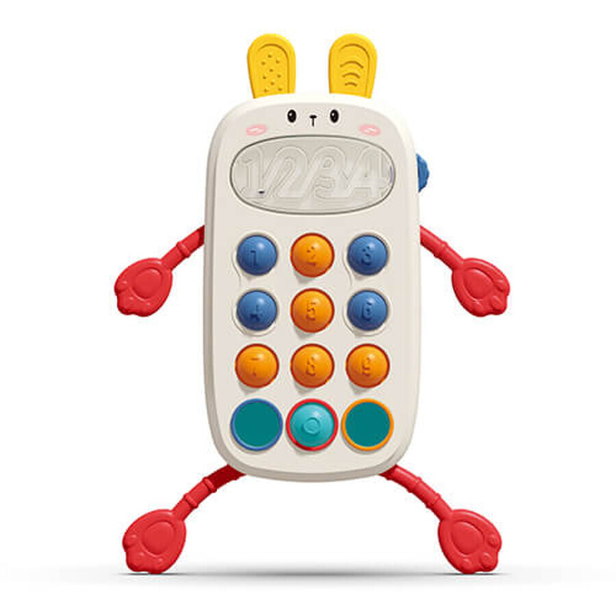 BabyOno, sensory toy, rabbit, from 18 months, 1 piece
