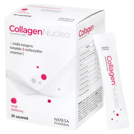 Collagen Nucleo, Himbeergeschmack, 30 Portionsbeutel