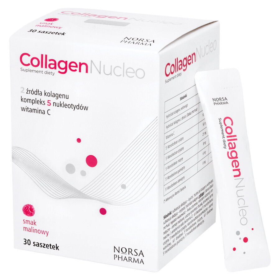 Collagen Nucleo, raspberry flavor, 30 sachets