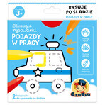 CzuCzu Dłuuugie rysowanki Rysuję po śladzie Pojazdy w pracy, 2 books for children, from 3 years old CzuCzu Dłuuugie rysowanki Rysuję po śladzie Pojazdy w pracy, 2 books for children, from 3 years old