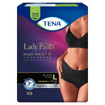 Tena Lady Pants Noir, absorbent panties, size L, 95-130 cm, Plus, 8 pieces Tena Lady Pants Noir, absorbent panties, size L, 95-130 cm, Plus, 8 pieces