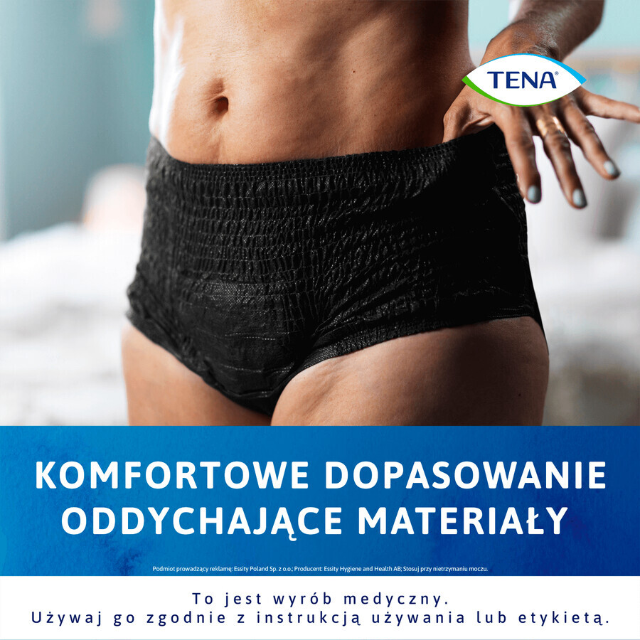 Tena Lady Pants Noir, absorbent panties, size L, 95-130 cm, Plus, 8 pieces