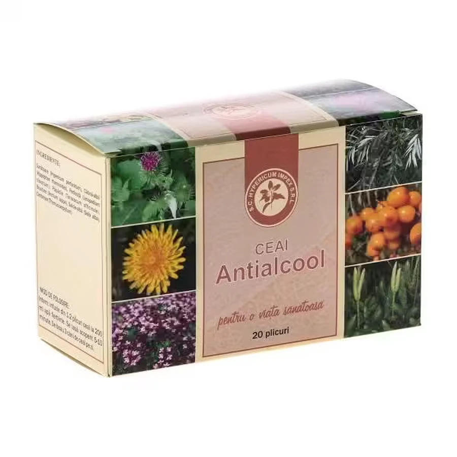 Anti-alcohol thee, 20 builtjes, Hypericum