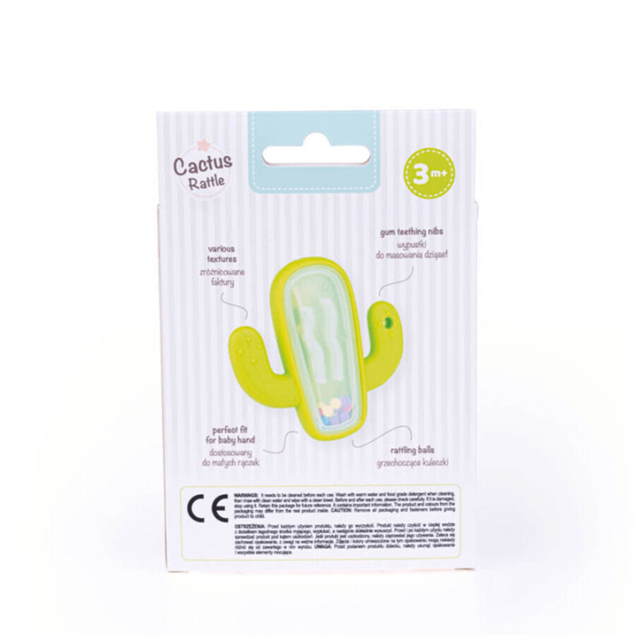 Dumel GiliGums, sonajero con mordedor, Cactus, a partir de 3 meses, 1 unidad