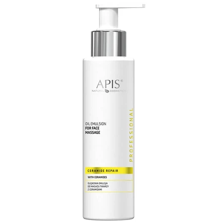Apis Professional Ceramide Repair, heropbouwende ampullen met ceramiden en betaglucaan, 10 x 3 ml + olie-emulsie voor gezichtsmassage, 150 ml + gratis gezichtsmassager