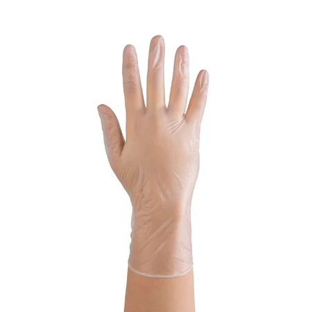 EasyCare Vinyl PF, gants en vinyle, non stériles, non poudrés, transparents, taille L, 100 pièces