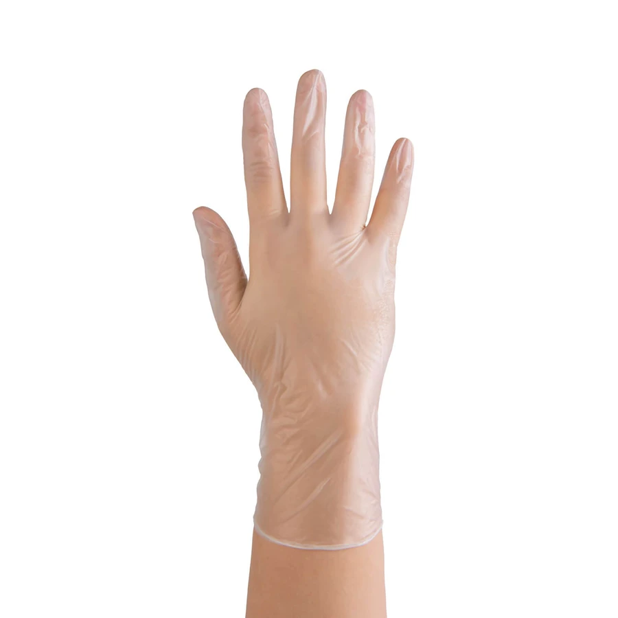 EasyCare Vinyl PF, gants en vinyle, non stériles, non poudrés, transparents, taille L, 100 pièces